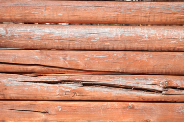 broken wooden fence with old wooden planks