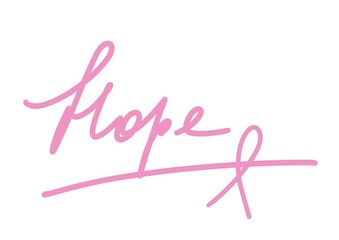 Outline web icon - breast cancer, pink ribbon, medicine for your design. healthcare medical doodle sketch lines