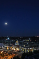 The station square of Yaroslavl. Night