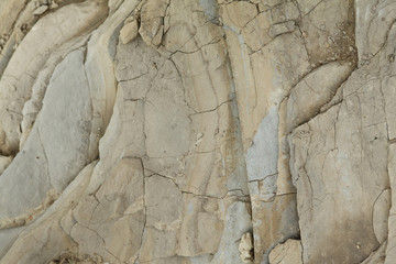 Gray coarse rock formations