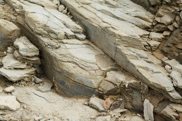 Gray coarse rock geology formations	