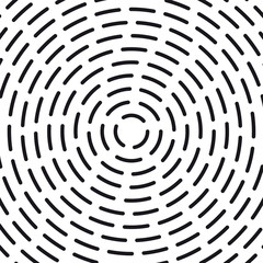 Abstract geometric background. Black outline circles in the center