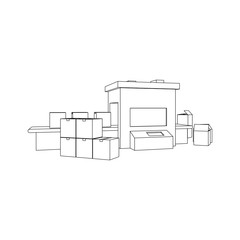 Packaging Machine Side View