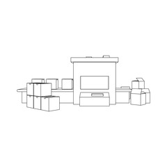 Packaging Machine Side View