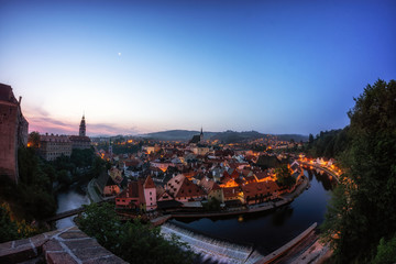 cesky krumlov sunrise view