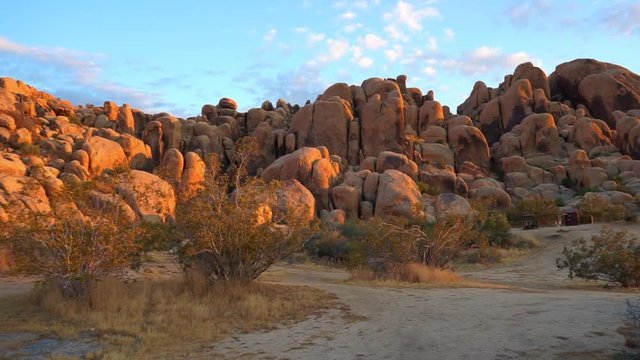 Picnic Area With Boulders At Horsemen's Center Park In Apple Valley, California