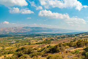 Fototapeta na wymiar Overlooking the magical Bekaa Valley