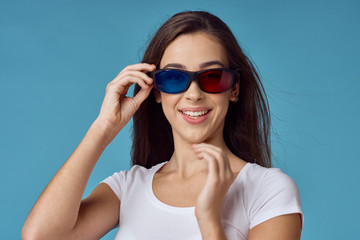 portrait of young woman in sunglasses