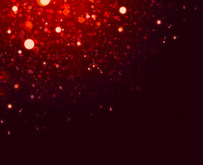 Abstract red bokeh background.Glitter vintage lights background. © Swetlana Wall