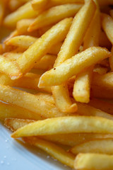 french fries background, closeup shot