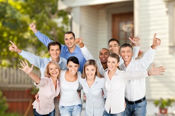 Portrait of Business People Celebrating