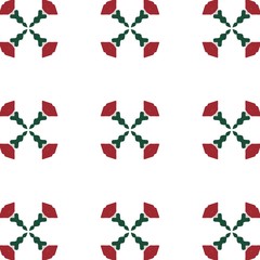 Vintage christmas pattern in retro 80s style. Textile fashionable retro design.