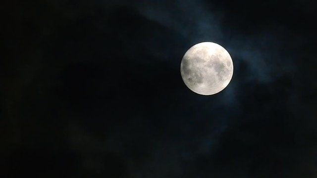 明日は満月。雲懸かる月。月齢14.1。七十二候、鶺鴒鳴、せきれいなく。月イメージ素材