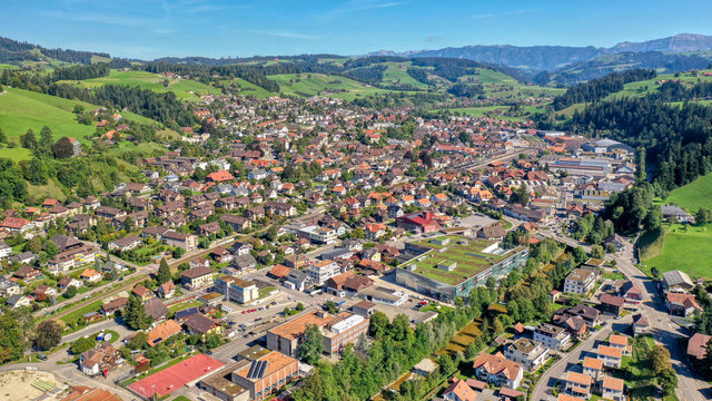 Blick auf Langnau im Emmental