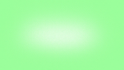 Light green pop art background in retro comic style with halftone dots, vector illustration of backdrop with isolated dots