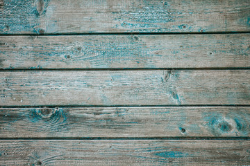 Wooden blue texture with cracked paint