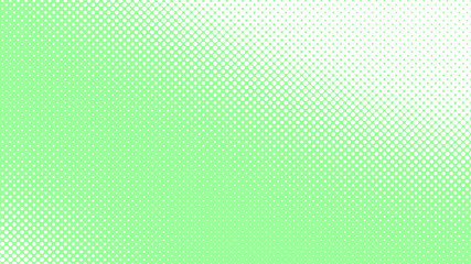 Light green pop art background in vitange comic style with halftone dots, vector illustration template for your design