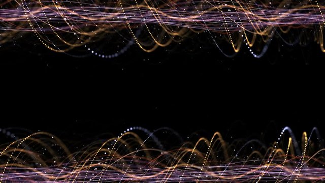 Intertwined Technology Fibers Animation Background, Loop, 4k