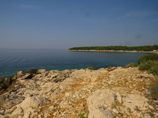 coast of mediterranean sea Rab croatia