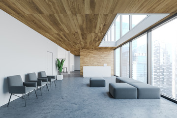 Office reception and waiting room interior