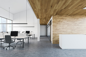 Open space office and reception