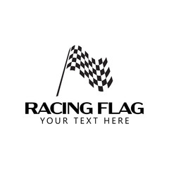 Racing flag graphic design template vector isolated
