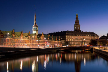Fototapeta premium Copenhagen city view at Christianborg Palace