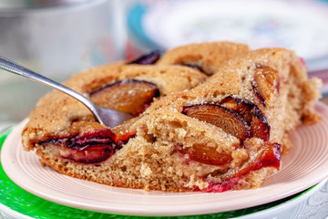 Pflaumenkuchen vom Blech, Landhausstil