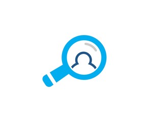 Magnifying glass logo