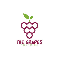 Grapes graphic design template vector isolated illustration