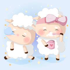 get ready with sheeps