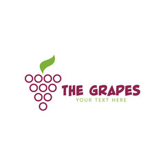 Grapes graphic design template vector isolated illustration