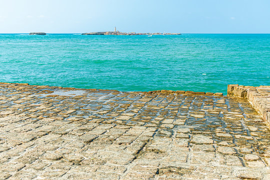 Crusaders Sea Castle Sidon Saida in South Lebanon Middle east