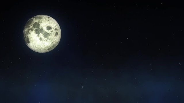 満月の夜空
