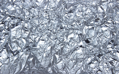 Silver texture background. Shiny silver metal foil texture.