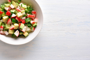 Healthy vegetable salad