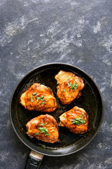 Sweet and spicy honey grilled chicken thighs