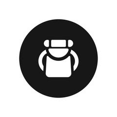 Obraz premium Backpack vector icon, simple sign for web site and mobile app.