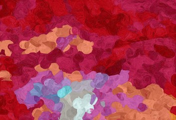 abstract decoration painting style with firebrick, ash gray and medium orchid colors