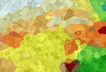 abstract colorful grunge painting style with dark khaki, forest green and light gray colors