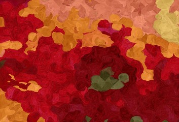 abstract decoration painting style with maroon, dark red and peru colors
