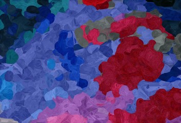 abstract creative painting style with dark slate blue, dark pink and moderate pink colors