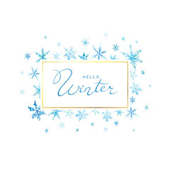 Christmas Poster - Illustration. Vector illustration of winter Background