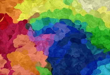 abstract creative painting style with sandy brown, moderate green and midnight blue colors