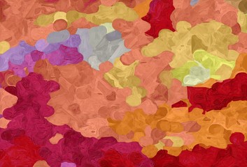 abstract creative painting style with peru, firebrick and burly wood colors