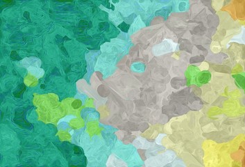 abstract creative painting style with ash gray, dark cyan and medium aqua marine colors