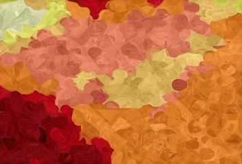abstract colorful grunge painting style with peru, bronze and maroon colors