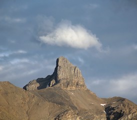 Mountain Peak And Cloud