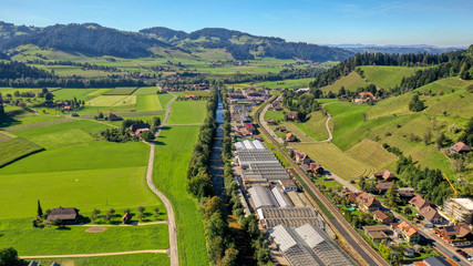 Fototapeta premium Schweizer Gärtnerei im schönen Emmental