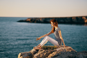 young woman on the beach